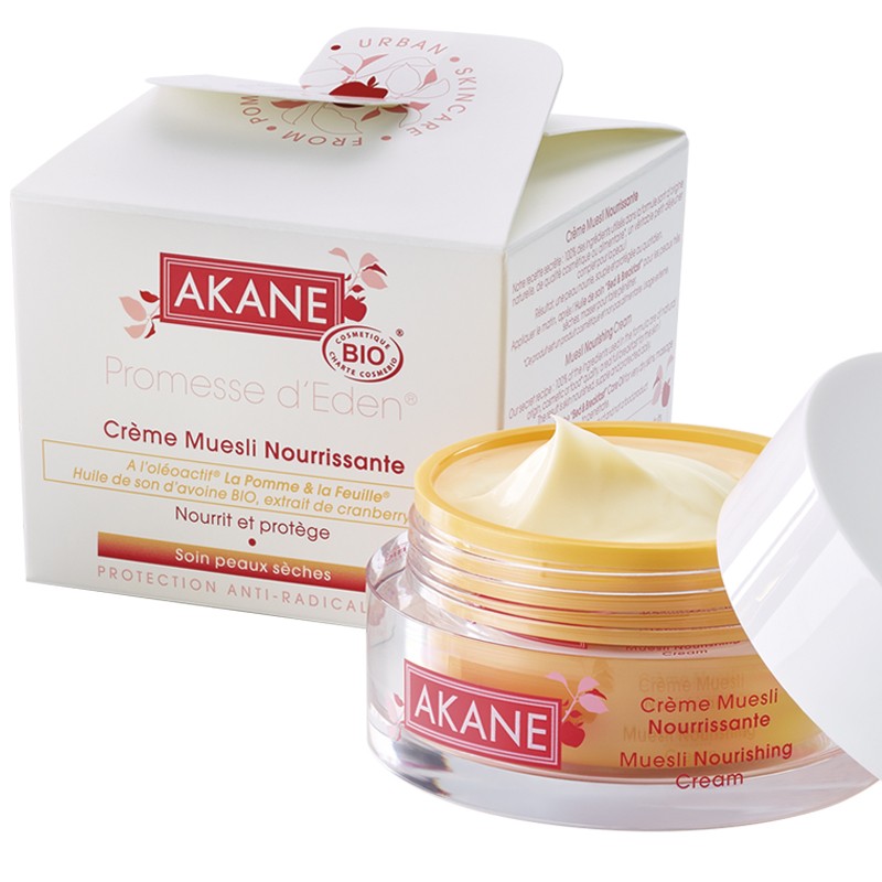 Crema nutritiva de muesli para la rutina de la piel seca Akane